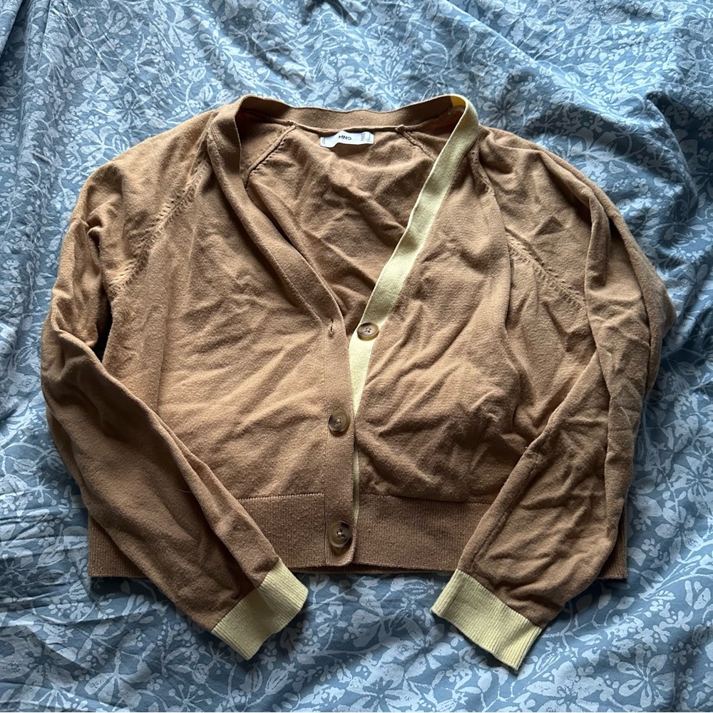 Mango Two-Tone Cardigan